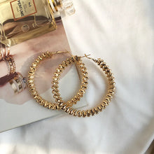 Load image into Gallery viewer, Large Gold Hoop Earrings