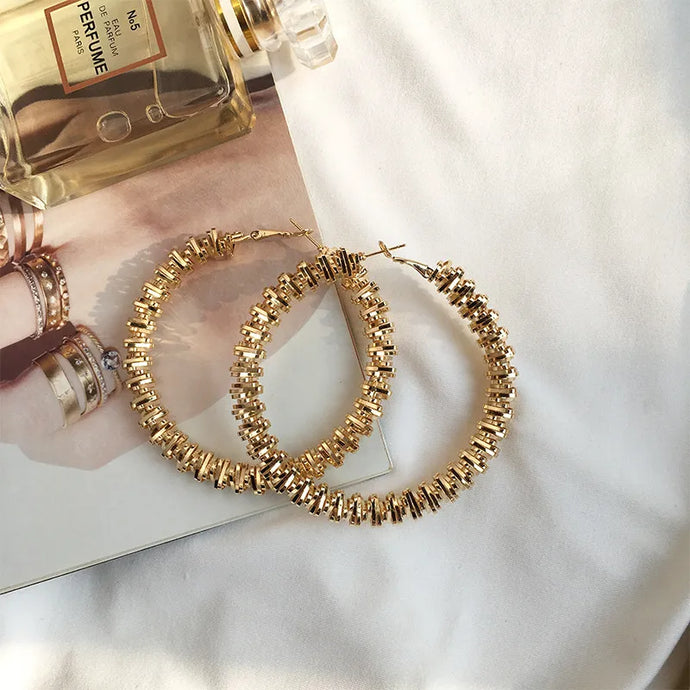 Large Gold Hoop Earrings