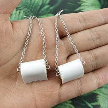 Load image into Gallery viewer, toilet-paper-shortage-earrings-Splendid-Concepts