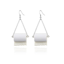 Load image into Gallery viewer, toilet paper earrings - Splendid Concepts