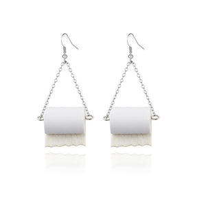 toilet paper earrings - Splendid Concepts